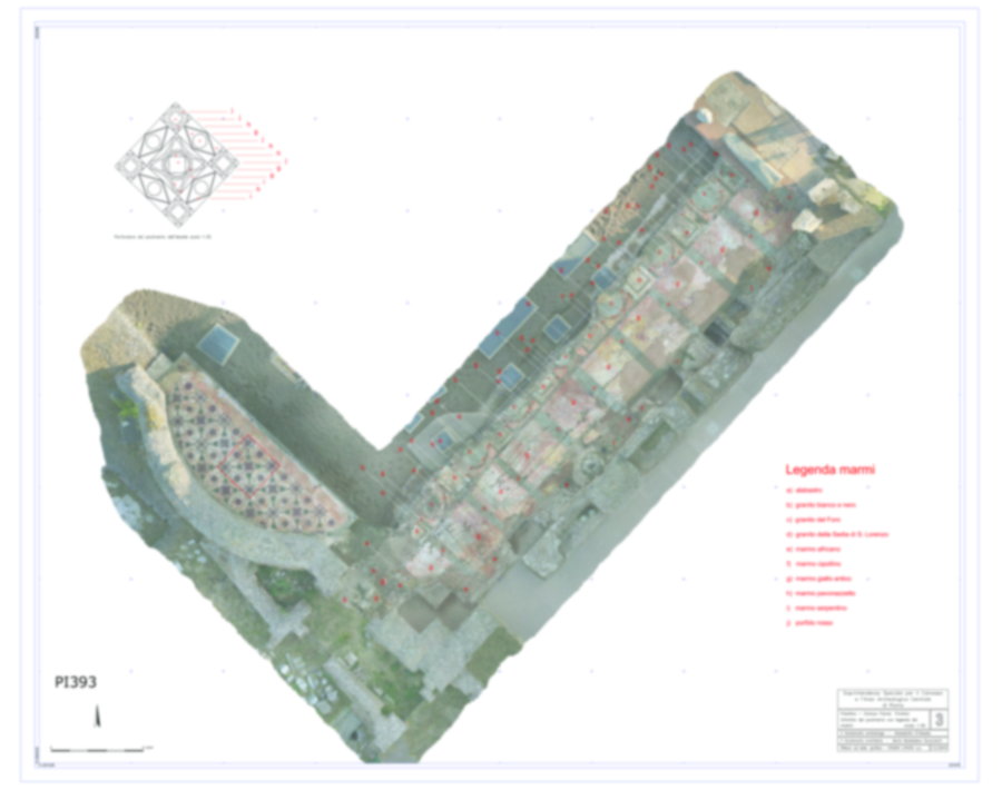 Roma, Palatino. Palazzi Imperiali. Domus Flavia - Triclinio
