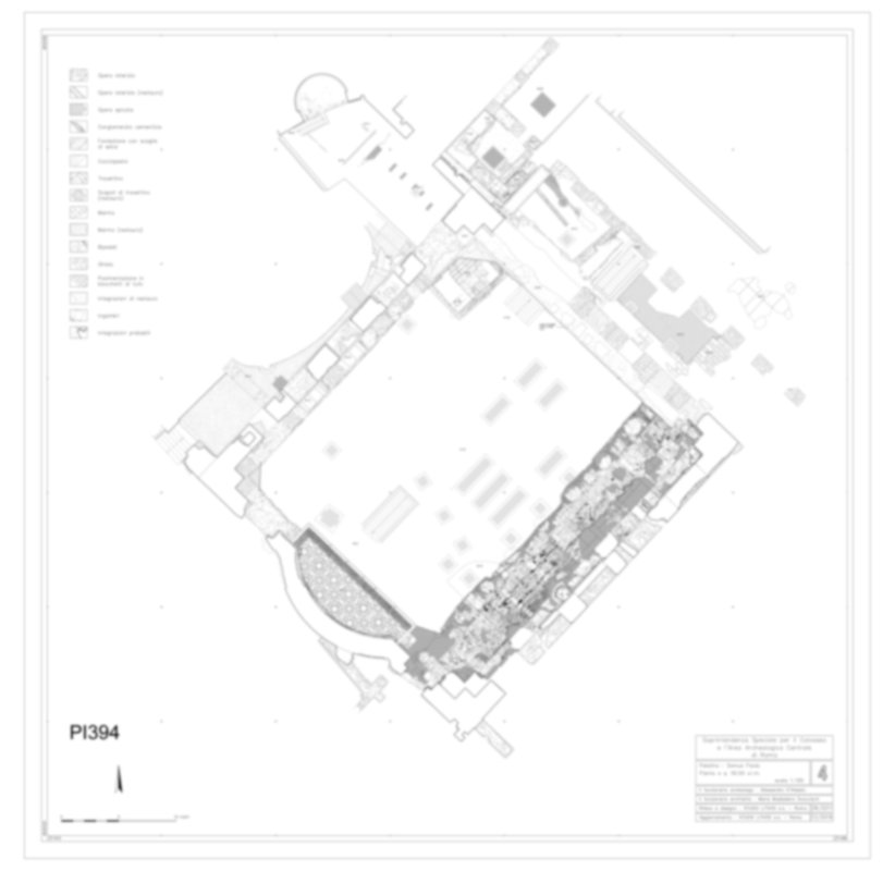 Roma, Palatino. Palazzi Imperiali. Domus Flavia - Triclinio