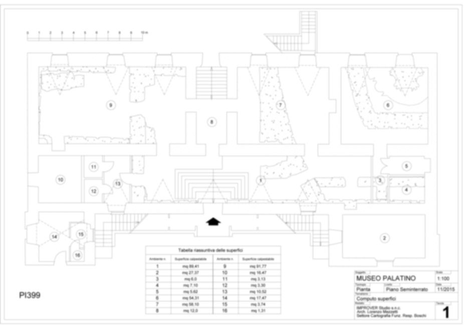 Roma, Palatino. Palazzi Imperiali. Domus Flavia, Museo Palatino