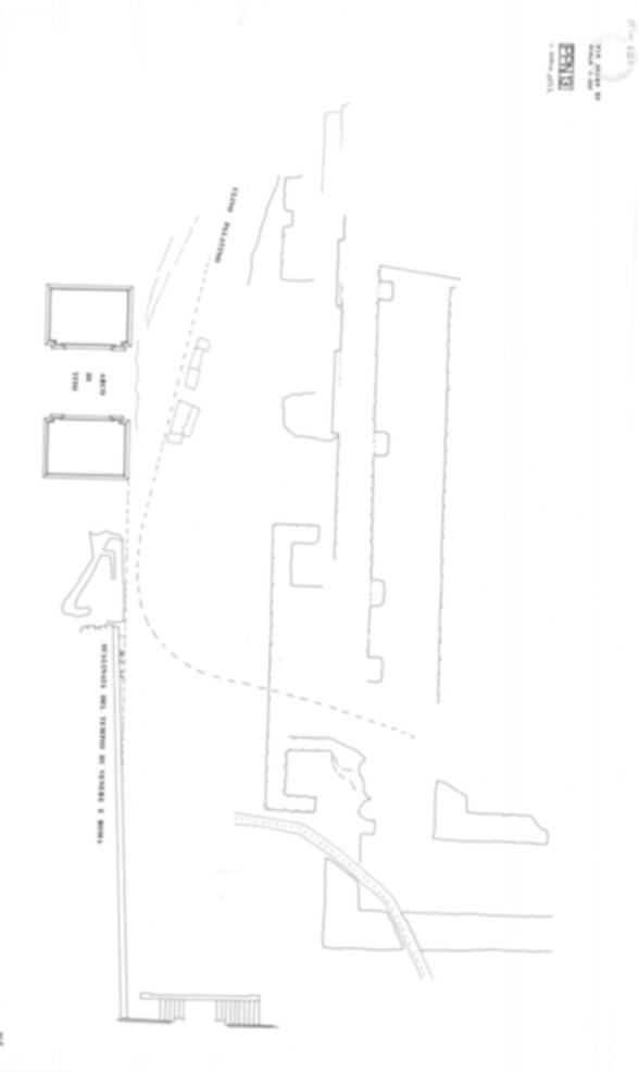 Roma, Foro Romano. Palatino pendici nord - Scavo Carandini. Via Sacra