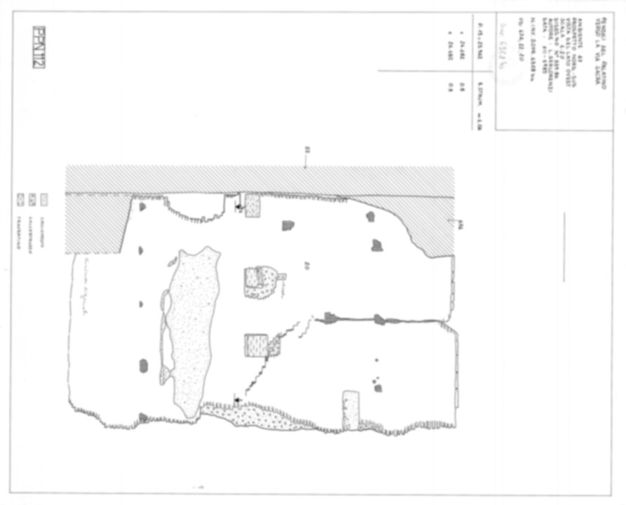 Roma, Foro Romano, Palatino. Palatino pendici nord - Scavo Carandini. Horrea Vespasiani