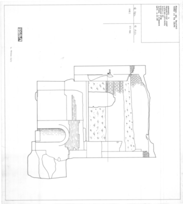 PPN154 - Roma, Foro Romano, Palatino. Palatino pendici nord - Scavo Carandini. Horrea Vespasiani