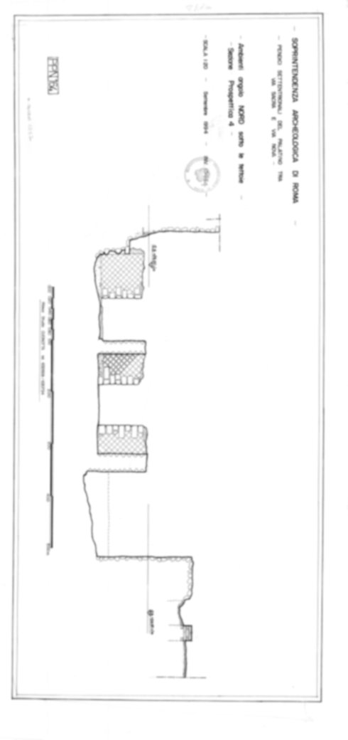 Roma, Foro Romano, Palatino. Palatino pendici nord - Scavo Carandini. Cd. Lupanar