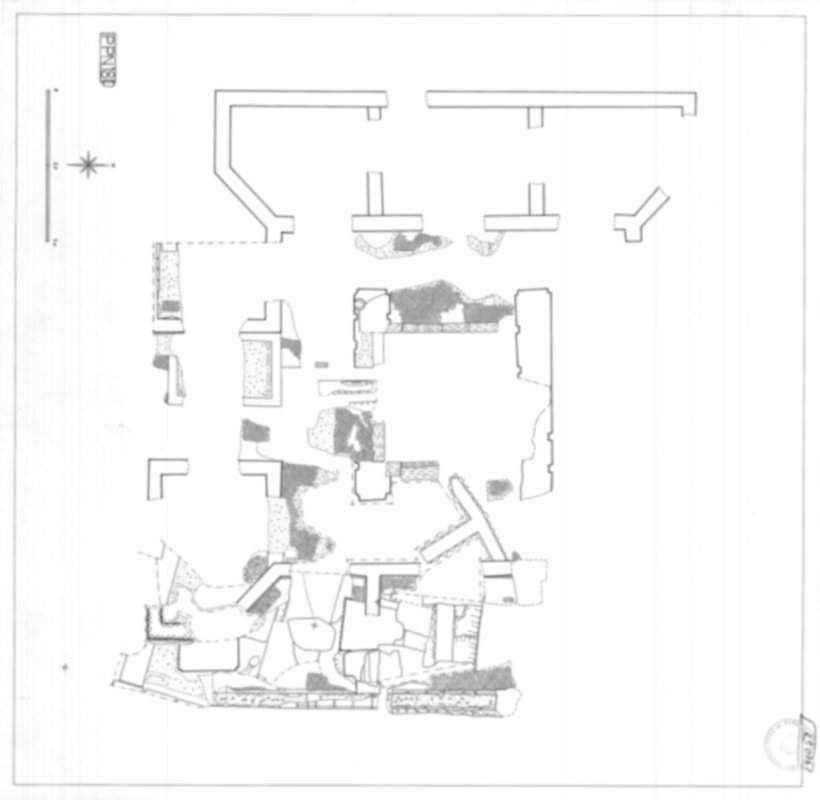 Roma, Foro Romano, Palatino. Palatino pendici nord - Scavo Carandini. Horrea Vespasiani