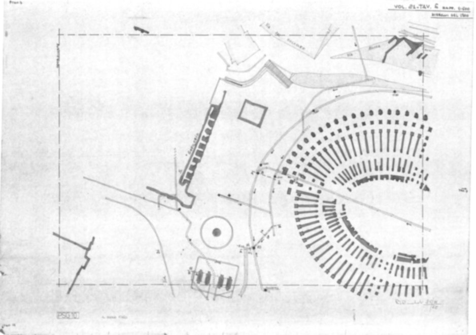 Roma, Piante e sezioni generali, Cabreo delle fogne, Velia, Valle del Colosseo