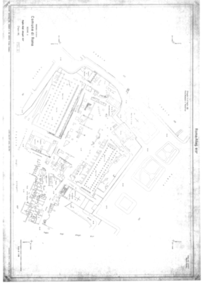 Roma, Piante e sezioni generali, Catasto,  Foro Romano