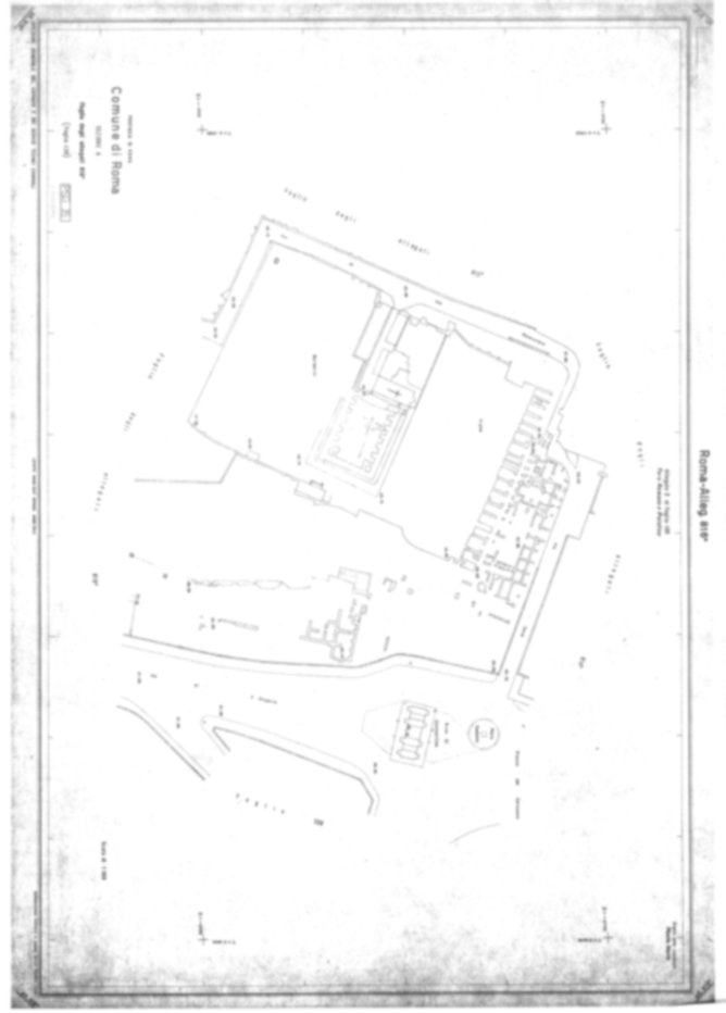 Roma, Piante e sezioni generali, Catasto, Palatino - Foro Romano