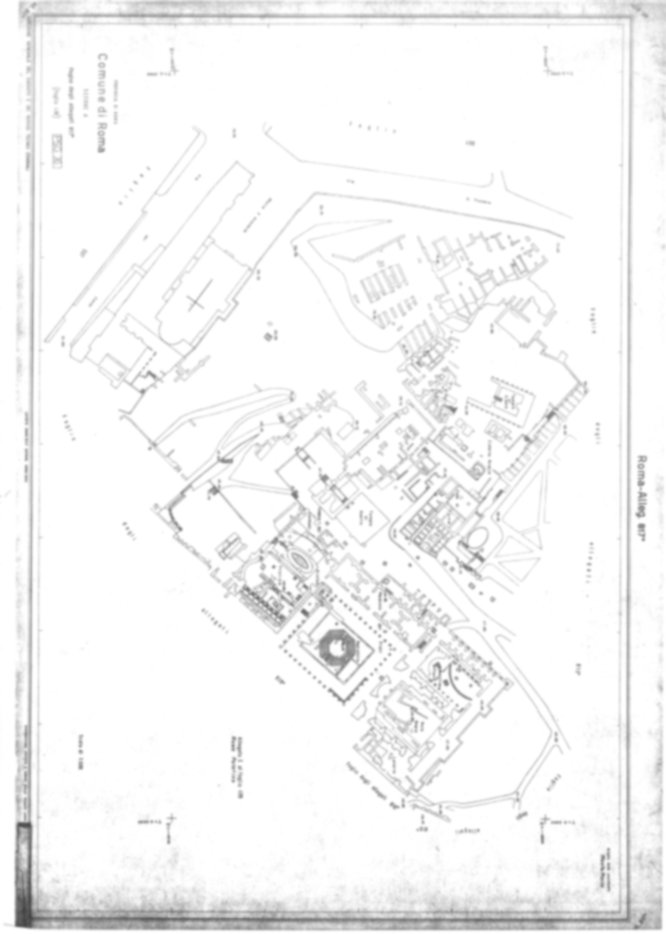 Roma, Piante e sezioni generali, Catasto, Palatino