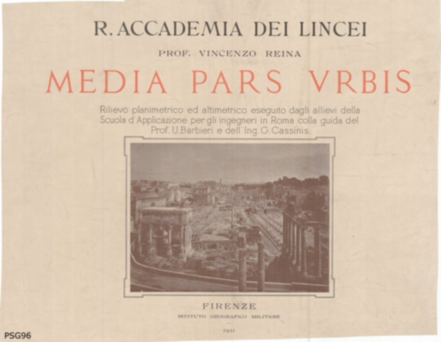 Roma, Piante e sezioni generali. Piante storiche, Area archeologica centrale