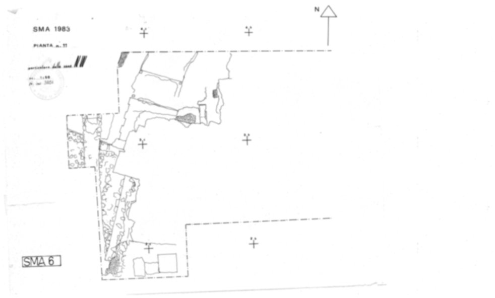 Roma, Foro Romano. Complesso edilizio sud-orientale/Area di S. Maria Antiqua. Aula occidentale (cd. Tempio di Augusto/Domus Gai)