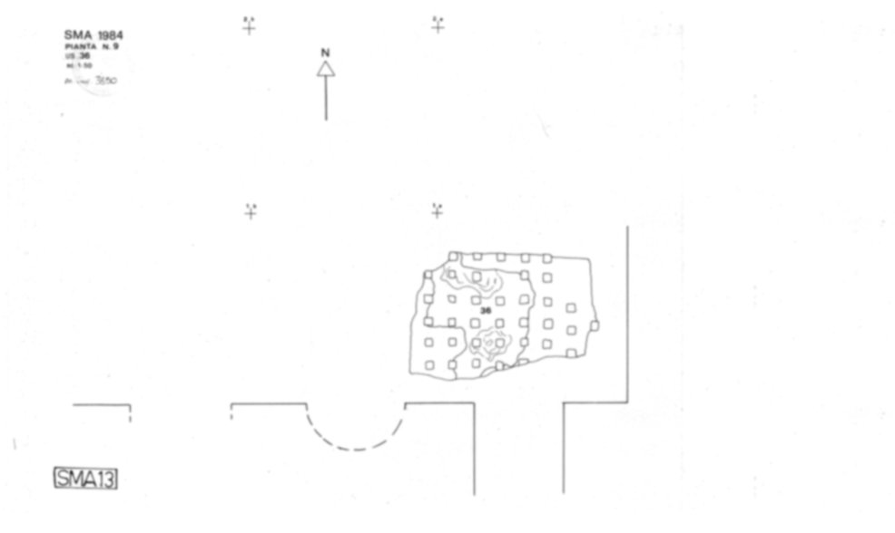 Roma, Foro Romano. Complesso edilizio sud-orientale/Area di S. Maria Antiqua. Aula occidentale (cd. Tempio di Augusto/Domus Gai)