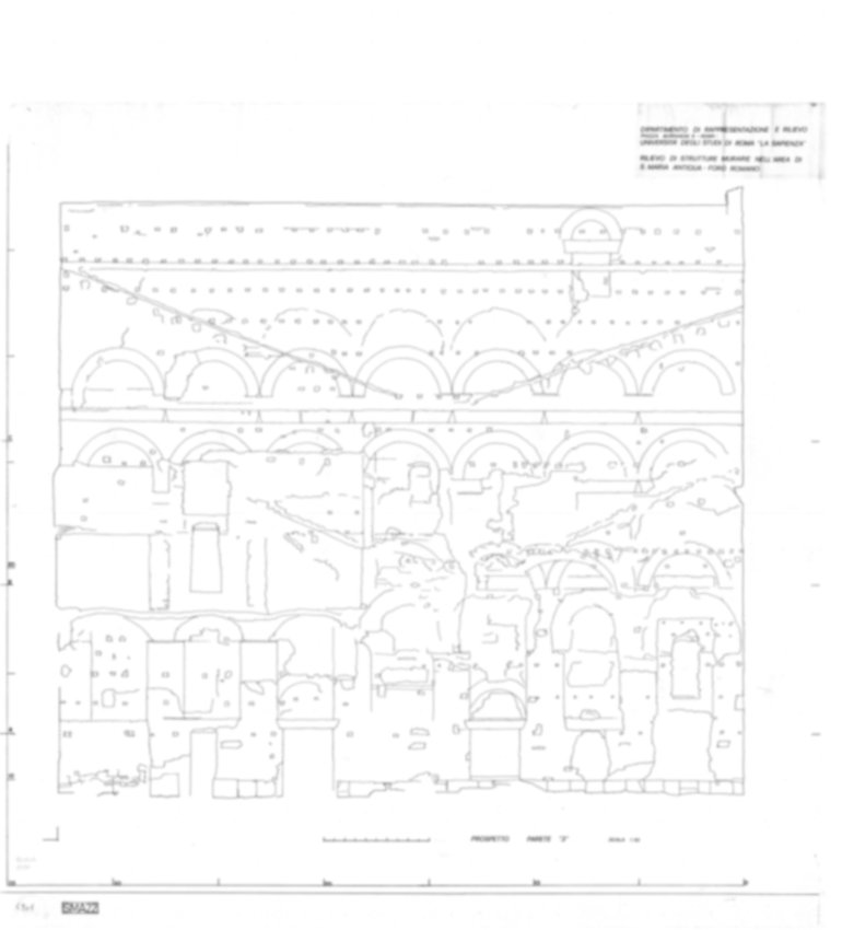 Roma, Foro Romano. Complesso edilizio sud-orientale/Area di S. Maria Antiqua. Aula occidentale (cd. Tempio di Augusto/Domus Gai)