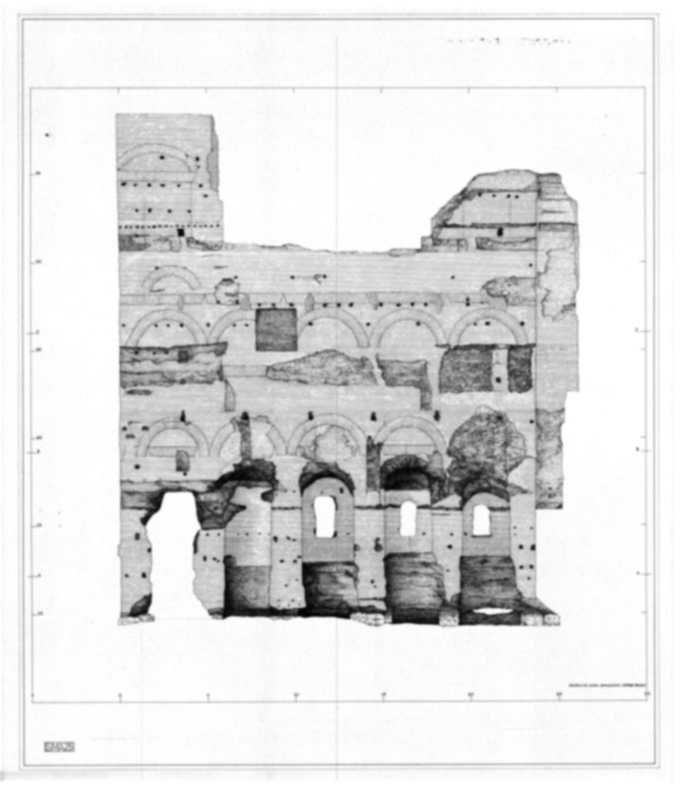Roma, Foro Romano. Complesso edilizio sud-orientale/Area di S. Maria Antiqua. Aula occidentale (cd. Tempio di Augusto/Domus Gai)