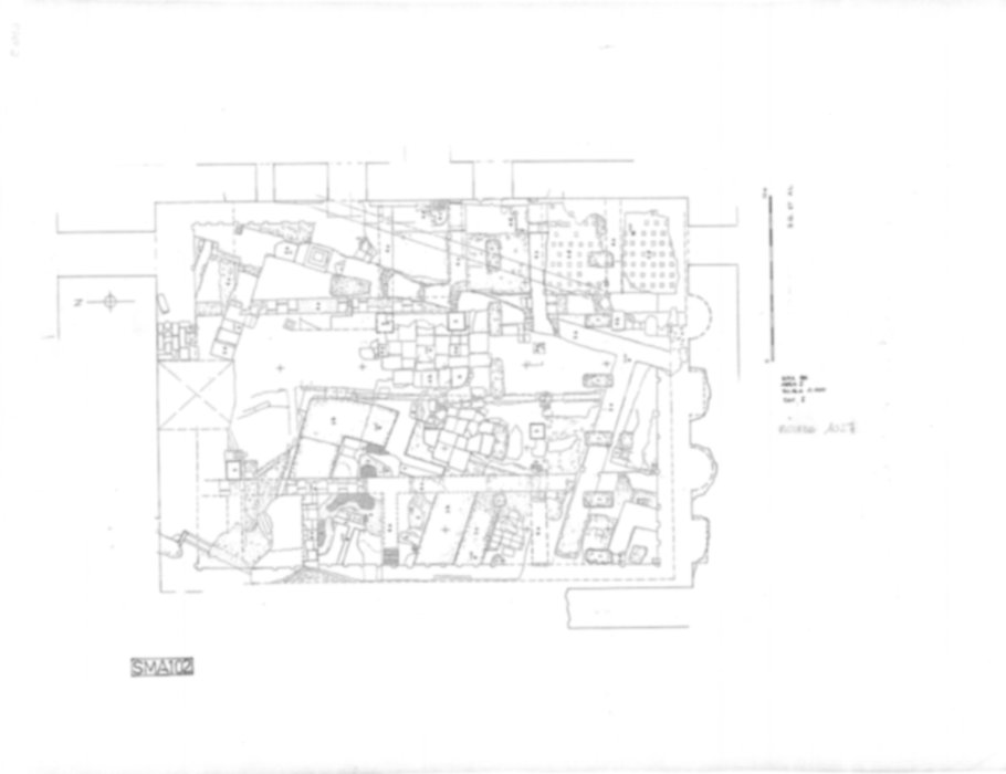 Roma, Foro Romano. Complesso edilizio sud-orientale/Area di S. Maria Antiqua. Aula occidentale (cd. Tempio di Augusto/Domus Gai)