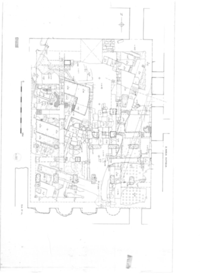 Roma, Foro Romano. Complesso edilizio sud-orientale/Area di S. Maria Antiqua. Aula occidentale (cd. Tempio di Augusto/Domus Gai)