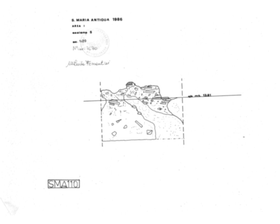 Roma, Foro Romano. Complesso edilizio sud-orientale/Area di S. Maria Antiqua. Aula occidentale (cd. Tempio di Augusto/Domus Gai)