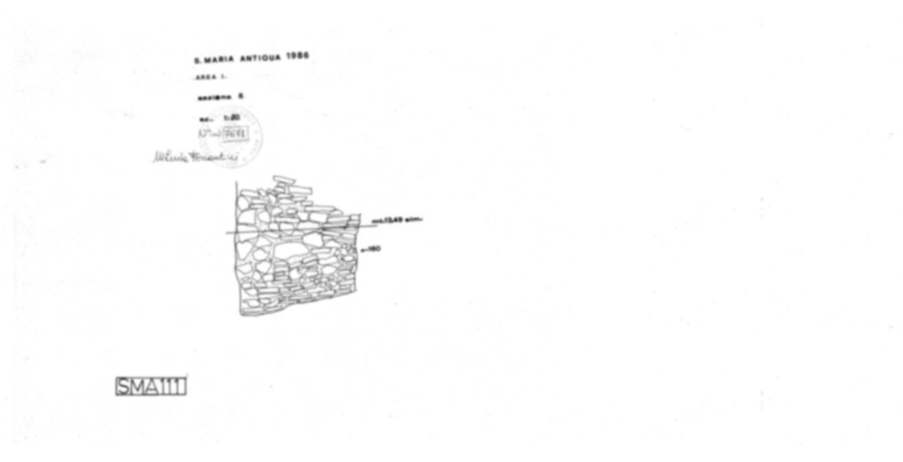 Roma, Foro Romano. Complesso edilizio sud-orientale/Area di S. Maria Antiqua. Aula occidentale (cd. Tempio di Augusto/Domus Gai)