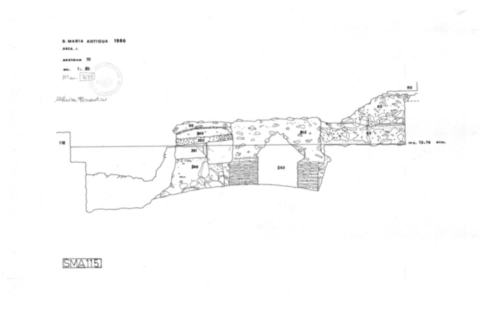 Roma, Foro Romano. Complesso edilizio sud-orientale/Area di S. Maria Antiqua. Aula occidentale (cd. Tempio di Augusto/Domus Gai)