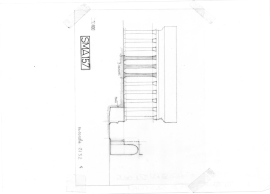 Roma, Foro Romano. Complesso edilizio sud-orientale/Area di S. Maria Antiqua. Portico settentrionale