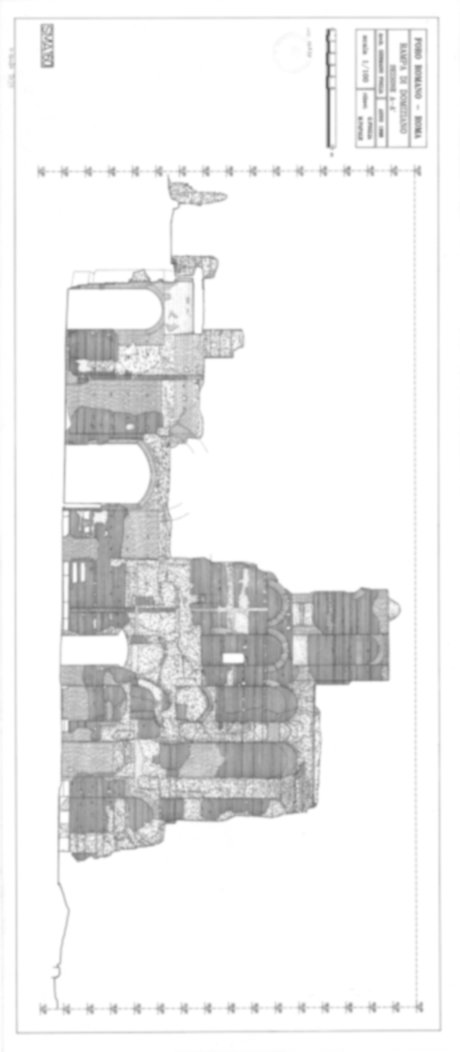 Roma, Foro Romano. Complesso edilizio sud-orientale/Area di S. Maria Antiqua. Rampa domizianea