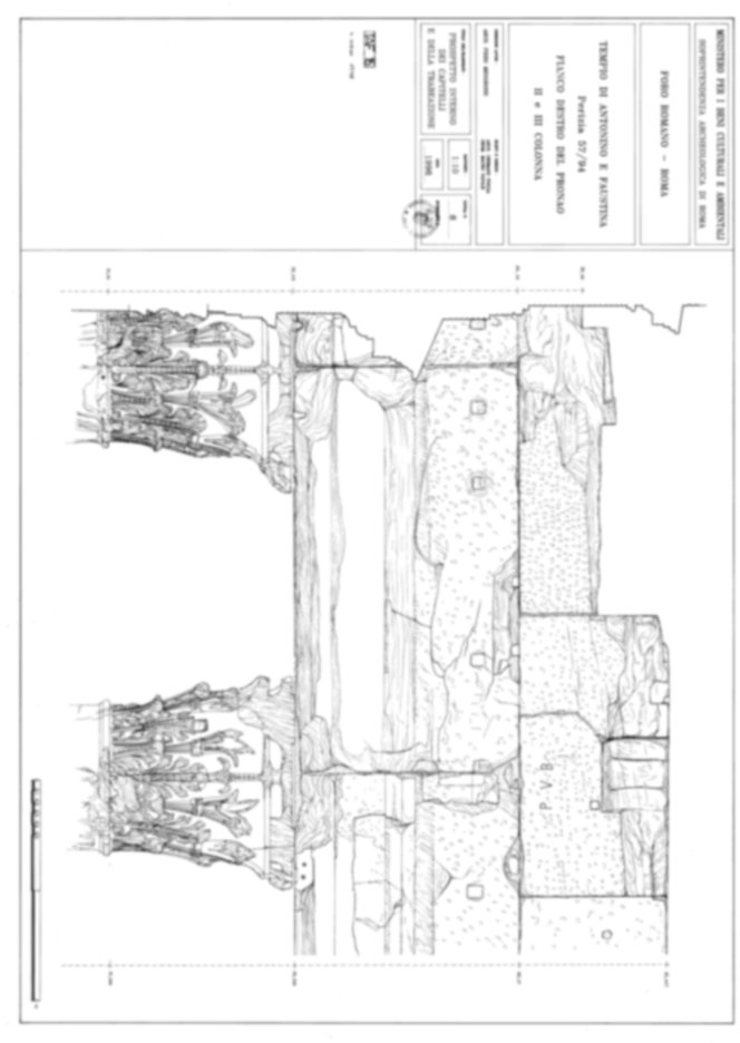 Roma, Foro Romano. Tempio di Antonino e Faustina, chiesa di S. Lorenzo in Miranda