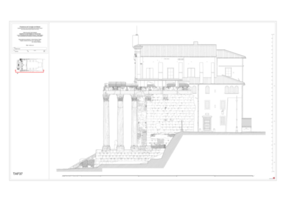 Roma, Foro Romano. Tempio di Antonino e Faustina, chiesa di S. Lorenzo in Miranda