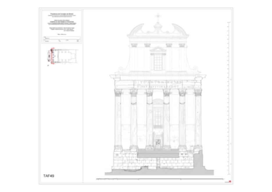 Roma, Foro Romano. Tempio di Antonino e Faustina, chiesa di S. Lorenzo in Miranda