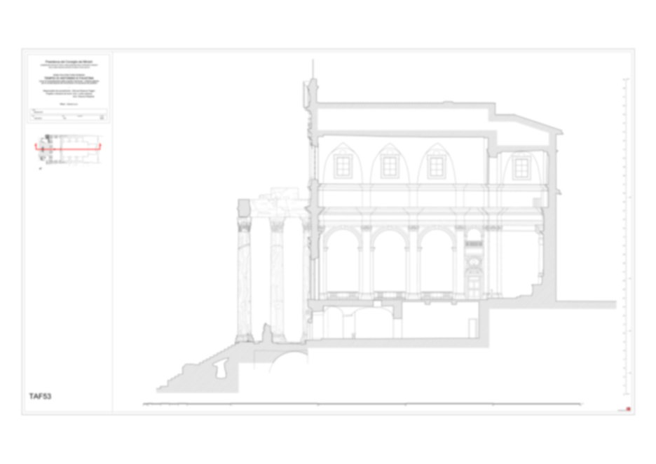Roma, Foro Romano. Tempio di Antonino e Faustina, chiesa di S. Lorenzo in Miranda