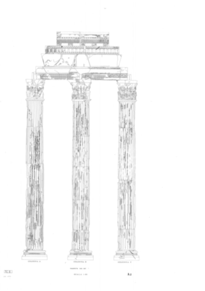 Roma, Foro Romano. Tempio dei Castori