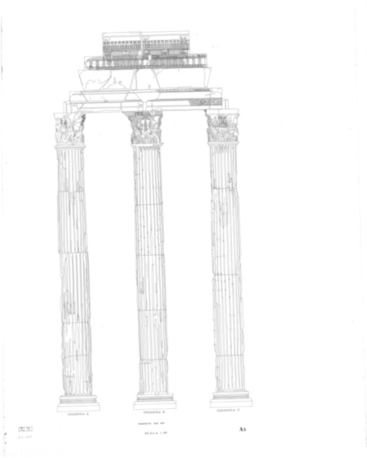 Roma, Foro Romano. Tempio dei Castori
