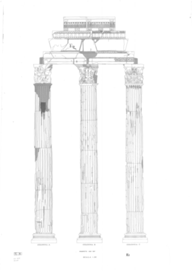 Roma, Foro Romano. Tempio dei Castori