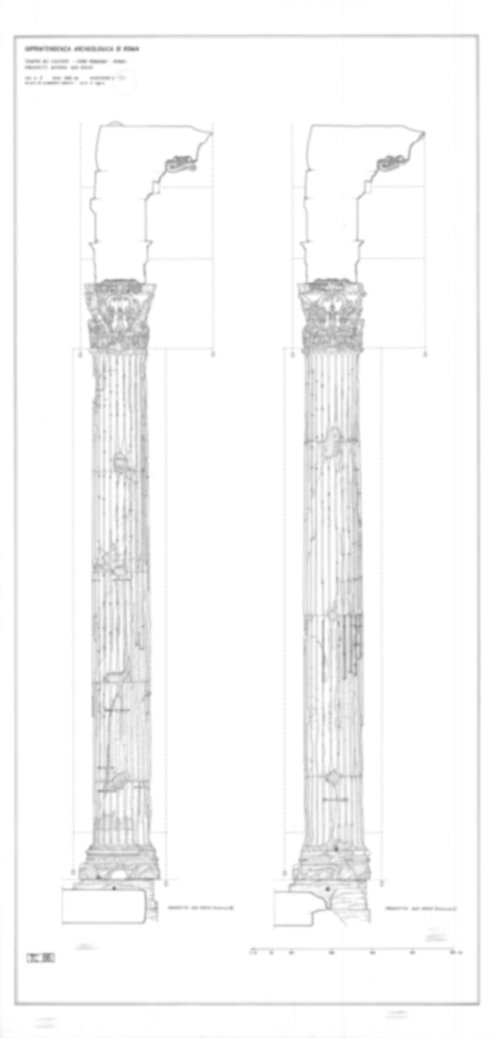 Roma, Foro Romano. Tempio dei Castori