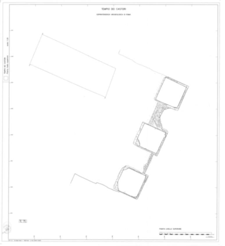 Roma, Foro Romano. Tempio dei Castori