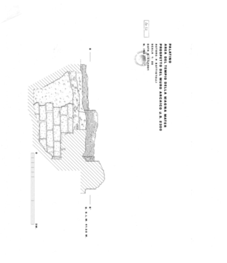 Roma, Palatino. Area sud-ovest. Tempio della Magna Mater, settore ovest