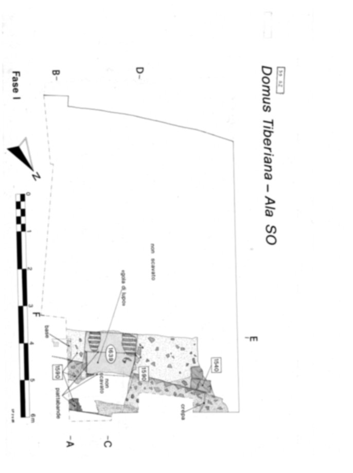 Roma, Palatino. Area sud-ovest. Domus Tiberiana - settore 30
