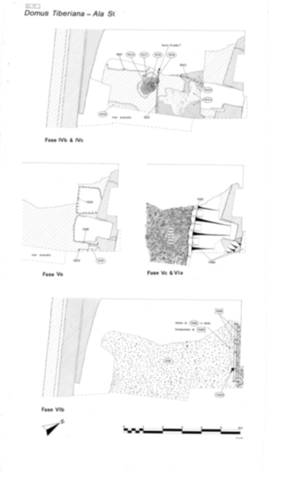 Roma, Palatino. Area sud-ovest. Domus Tiberiana - settore 30
