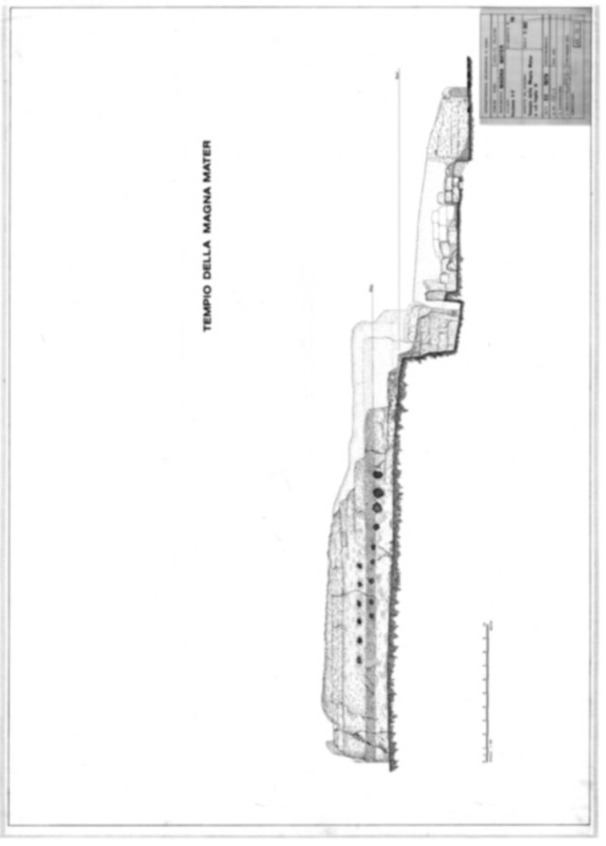 Roma, Palatino. Area sud-ovest. Tempio della Magna Mater, settore ovest