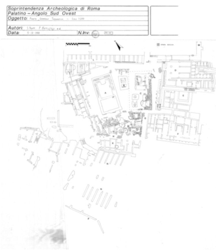 Roma, Palatino. Area sud-ovest