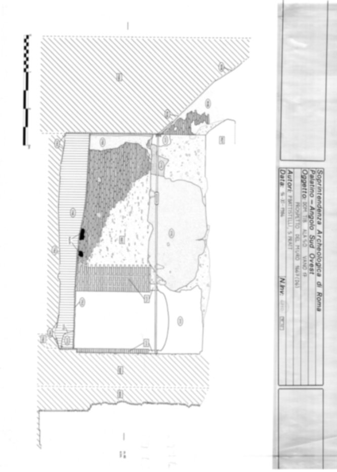 Roma, Palatino. Area sud-ovest. Domus Tiberiana - settore 3