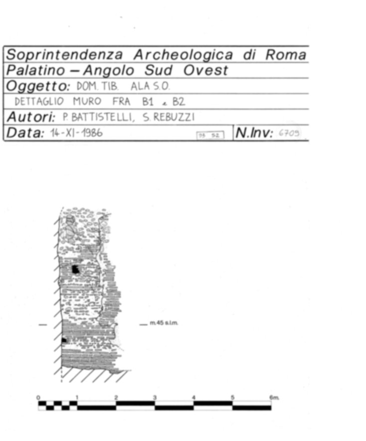 Roma, Palatino. Area sud-ovest. Domus Tiberiana - settore 30