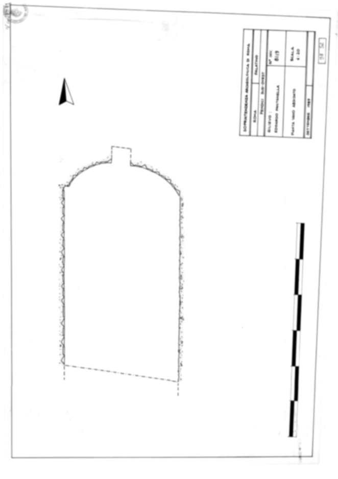 Roma, Palatino. Area sud-ovest. Tempio della Magna Mater, settore ovest