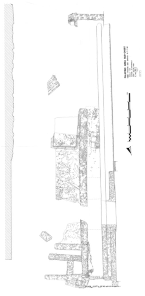 Roma, Palatino. Area sud-ovest. Tempio della Magna Mater, settore ovest