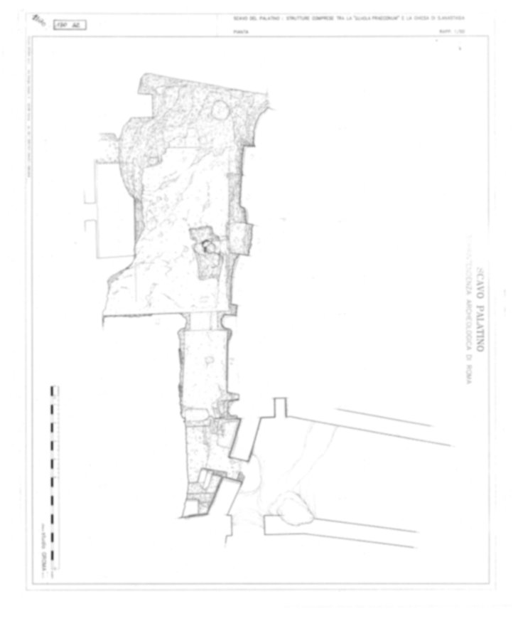 Roma, Palatino. Area sud-ovest. Sant'Anastasia; Schola Praeconum; Via dei Cerchi