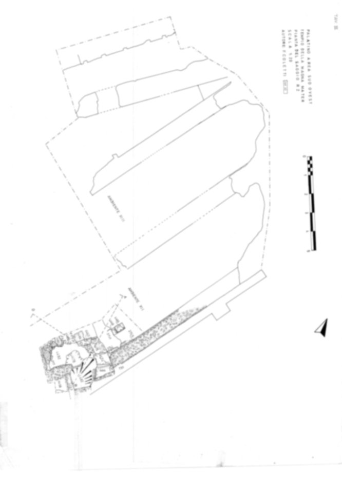 Roma, Palatino. Area sud-ovest. Tempio della Magna Mater, settore ovest