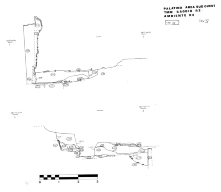 Roma, Palatino. Area sud-ovest. Tempio della Magna Mater, settore ovest