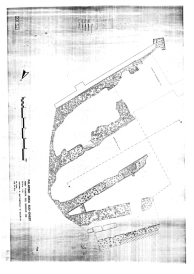 Roma, Palatino. Area sud-ovest. Tempio della Magna Mater, settore ovest