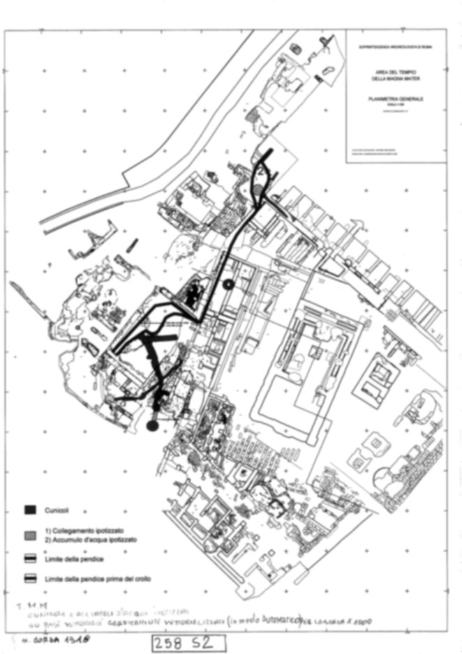 Roma, Palatino. Area sud-ovest. Tempio della Magna Mater