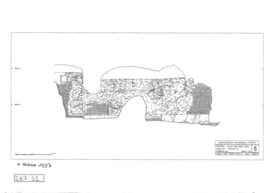 267S2 - Roma, Palatino. Area sud-ovest. Tempio della Magna Mater