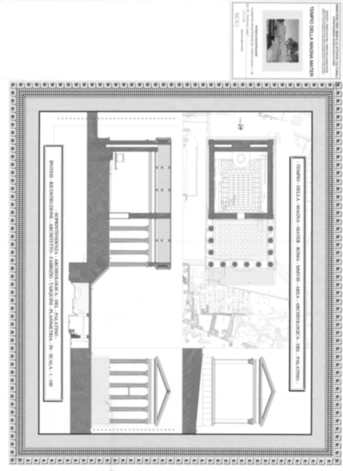 Roma, Palatino. Area sud-ovest. Tempio della Magna Mater