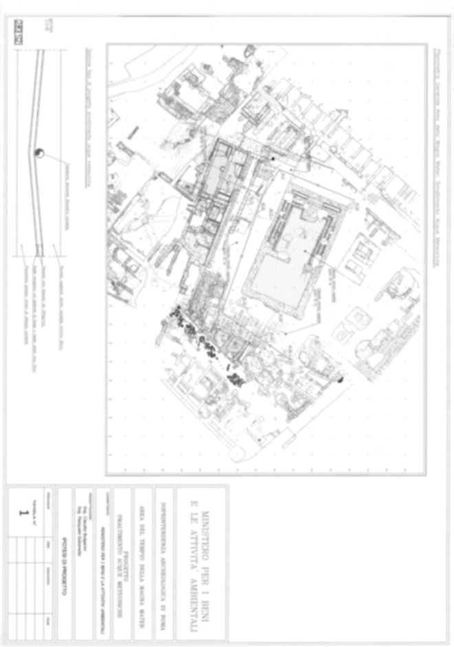 Roma, Palatino. Area sud-ovest. Tempio della Magna Mater